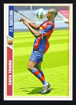 YAYA TOURE #46 FC BARCELONA FICHAS LIGA 2007/08 CROMO MUNDICROMO LIGA 07/08 - Imagen 1 de 2