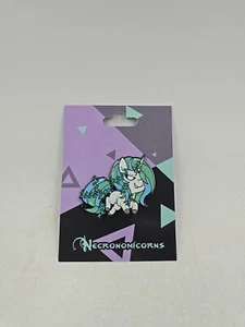 Necronomicorns Tasty Peach Studios Funny Anime Enamel Cartoon Pin NIP Unicorn - Picture 1 of 3