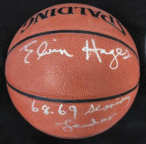 Elvin Hayes SIGNED I/O Basketball + INSC Washington Bullets PSA/DNA AUTOGRAPHED - Picture 1 of 3