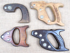 (4) Vintage Wood Hand Saw Handles - Disston, Craftsman