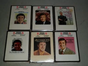 Huge rare vintage lot of 6 Jim Nabors new sealed 8-track cartridges - Foto 1 di 7
