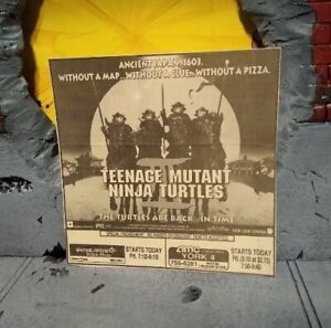 1993 TMNT Teenage Mutant Ninja Turtles 3 III original movie Newspaper Clipping 