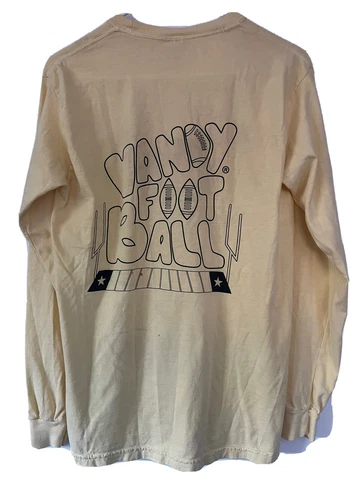 Vanderbilt Vandy Football COMFORT COLORS Fanatics Long Sleeve Tshirt Small Retro Cover
