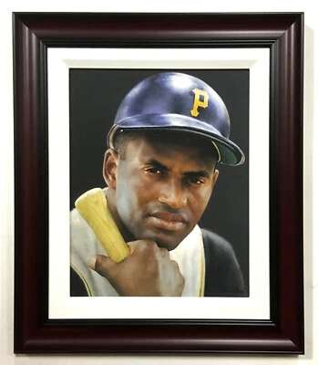 Roberto Clemente Pittsburgh Pirates 11x14 Giclee Painting Canvas Ron Stark - Image 1 of 4