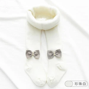 Baby Girl BOW TIGHTS Spanish Style Cotton Tights Winter Warm Thick 1 - 10 Years - Picture 1 of 54