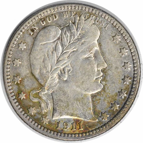 1911-D Barber Silver Quarter VF Uncertified #147 Cover