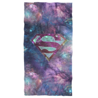 Superman Spaced Out Logo Officially Licensed Beach Towel 30"x60" - Image 1 of 4