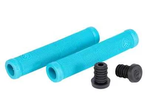 Handlebar Grips & Bar Ends, Eclat Pulsar Flangeless, BMX- MTB, Aqua - Picture 1 of 1