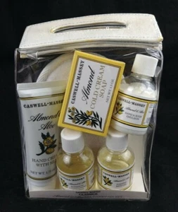 Caswell-Massey Cold Cream Seife Set Mandel Aloe Shampoo Miniatur Neu - Bild 1 von 2