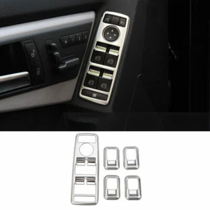 Fit For Mercedes-Benz GLK 2009-2015 ABS Silver Window Switch Button Garnish Trim - Picture 1 of 12