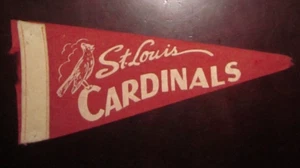 Banderín vintage de los Cardenales de San Luis de los años 50 - tamaño 8" pulgadas - Imagen 1 de 2