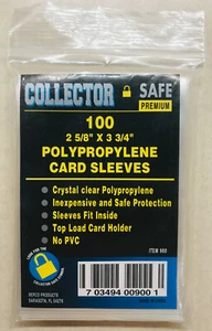 100x Clear Trading Card/ Trading Card Sticker Top Loaders (Sealed Pack) - Picture 1 of 2