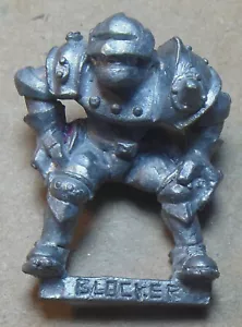 Blood Bowl - Human Blocker (a) 1987 2° Edizione - Metallo - Bloodbowl Citadel - Foto 1 di 2