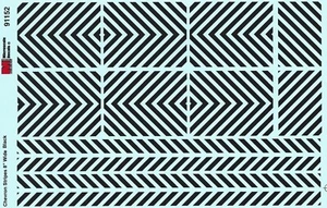 HO 1:87 Microscale 91152 Stripes 8" Wide Black Decals - Bild 1 von 1