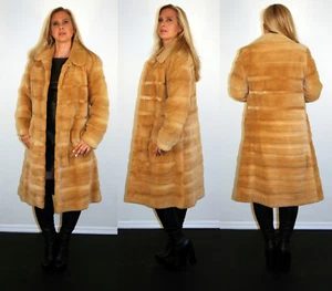 Brand New Whiskey Sheared Mink Fur Coat Size Medium 6 M Efurs4less - Picture 1 of 5