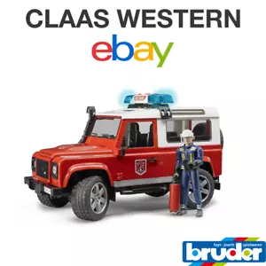 Bruder Land Rover Defender Station Wagon fire department 02596 - Picture 1 of 1