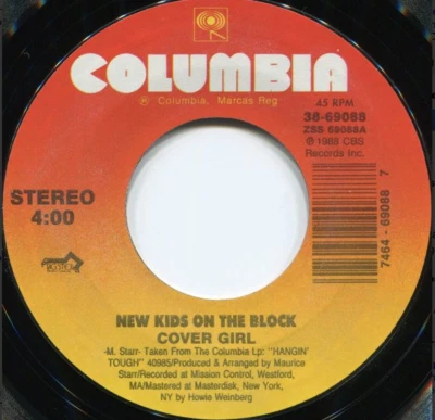 New Kids On The Block – Cover Girl / Merry, Merry Christmas 45 RPM RECORD  Foto 1 de 2