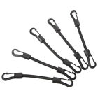 Small Bungee Cords with Hooks - 5 Pack for Easy and Secure Tie-Downs.