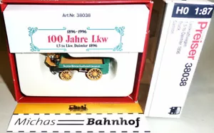 Preiser 38038 Daimler 1896 Lastkraftwagen 1,5 to 100 Jahre LKW H0 1:87 OVP å - Bild 1 von 4
