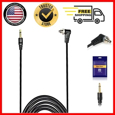 16 FT PC Sync Cable with Screw Lock for Nikon, Canon & DSLR Flash Trigger - Image 1 of 4