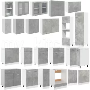 Betongrau Küchenschrank Hängeschrank Küchenzeile Küche Unterschrank Einbauküche - Bild 1 von 323