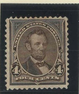 USA 1894 MNG ABRAHAM LINCOLN DARK BROWN 4c # 1 - Picture 1 of 1