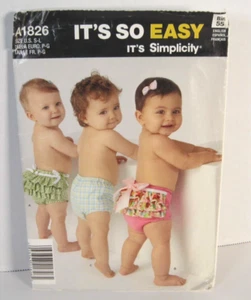 It's So Easy It's Simplicity 1826 Babies' Diaper Cover Pattern S-L (13-24 lbs) - Picture 1 of 2