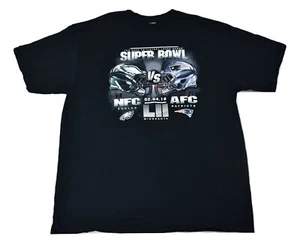 Camicia Fanatics Pro Line Uomo NFL Super Bowl LII Eagles Patriots Duel Nuova XL - Foto 1 di 1