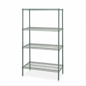 18" x 30" x 74" - 4 Shelf Epoxy Wire Rack, Green 1 ea - Picture 1 of 1