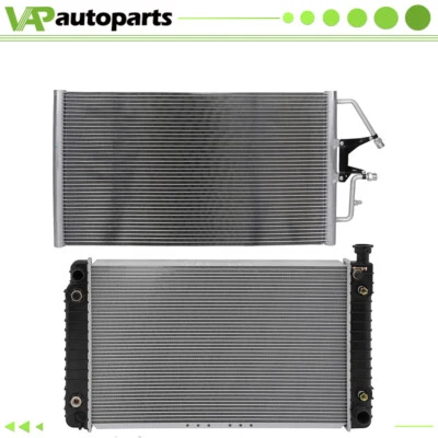 For 1996-1998 Chevrolet C1500 C2500 K1500 Radiator & Condenser Cooling Assembly - Image 1 of 4