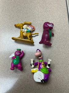 4 Vintage Toys – Barney Rugrats Dino Flintstones 1991 1993 1997 - Picture 1 of 1