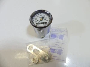 MMB Speedometer 180 KM/H Mechanical Ø48mm Chrome/White M00183 - Picture 1 of 5