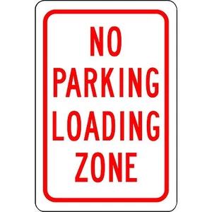 No Parking Loading Zone Aluminum Metal Sign 8" x 12" Street and Safety Sign - Picture 1 of 1