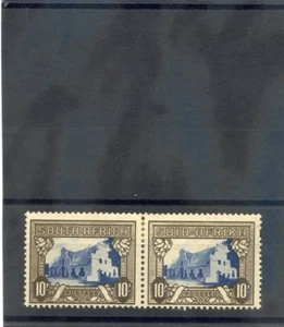 SÜDAFRIKA SC 67 PAAR (SG 64c) * F-VF LT HR 1939 10SH BLAU & SEPIA 130 $ - Bild 1 von 1