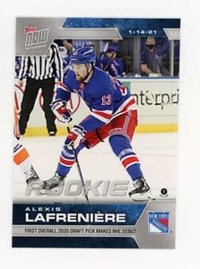 2020-21 Topps Now Alexis Lafreniere #4 New York Rangers novato pegatina de radiocontrol ¡Sp! - Imagen 1 de 2