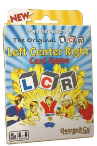 LCR Left Center Right Card & Chips Game Night George & Co  Box wear, card sealed - Picture 1 of 10