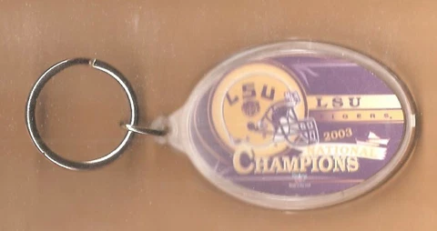 LSU TIGERS 2003 NCAA Football Champions Officially Licensed Key Ring Cover