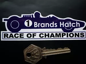 PEGATINA Circuito BRANDS HATCH Daily Mail CARRERA DE CAMPEONES Azul Coche de Carreras - Imagen 1 de 1