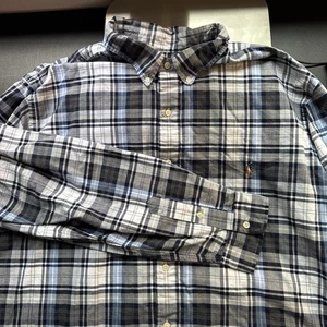 Polo Ralph Lauren Hemd Herren 3XLT Tall blau weiß kariert kariert - Bild 1 von 6