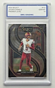 2024 Panini Select Jayden Daniels Silver Prizm Premier Level BMG 10 GEM MT - Bild 1 von 2