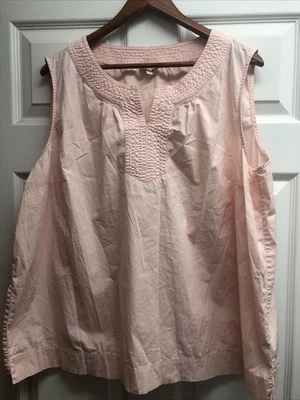 Camisa Top Mujer Talbots XL Rosa Algodón Foto 1 de 4