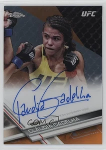 2017 Topps Chrome UFC Fighter Orange Refractor/25 Claudia Gadelha #FA-CG automático - Imagen 1 de 3