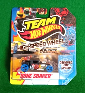 Hot Wheels 2011 Team Hot Wheels Boneshaker, Blue High Speed Wheels, NIP!!! - Picture 1 of 3