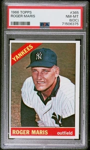 1966 Topps #365 Roger Maris PSA 8 OC - Bild 1 von 2