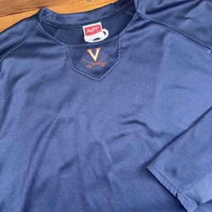 Felpa da baseball manica lunga Rawlings Virginia Cavaliers BP camicia uomo grande - Foto 1 di 10