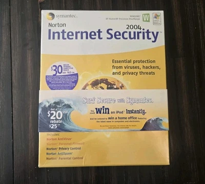Norton Internet Security 2004 Windows XP Home / XP Pro / 2000 Pro / Me / 98 NEW - Image 1 of 4
