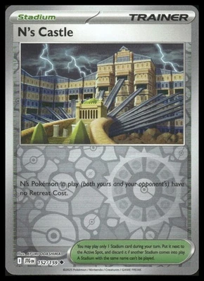 Pokemon SV09: Journey Together #152/159 N's Castle HOLO - Image 1 of 2