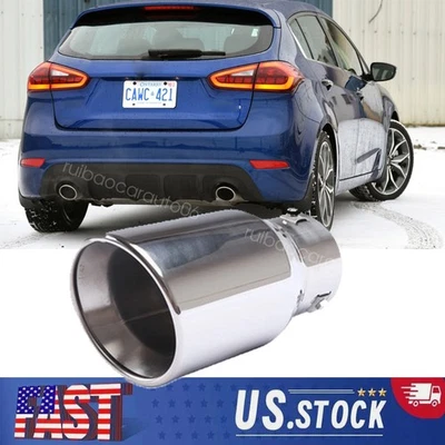 38-76mm Rear Exhaust Pipe Tip StainlessSteel Muffler Tailpipe For Kia Forte5 Foto 1 de 4