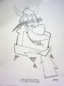 JERRY EISENBERG signierte handgezeichnete experimentelle Figur Animation PencilArt #LF - Bild 1 von 2