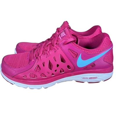 Zapatillas deportivas Nike Dual Fusion Run 2 para mujer talla 11 rosa blanco Foto 1 de 4